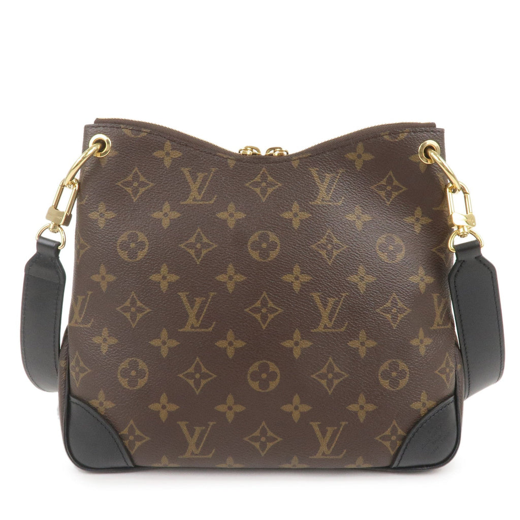 Louis Vuitton Monogram Macassar Odeon NMPM Bag Noir M45353