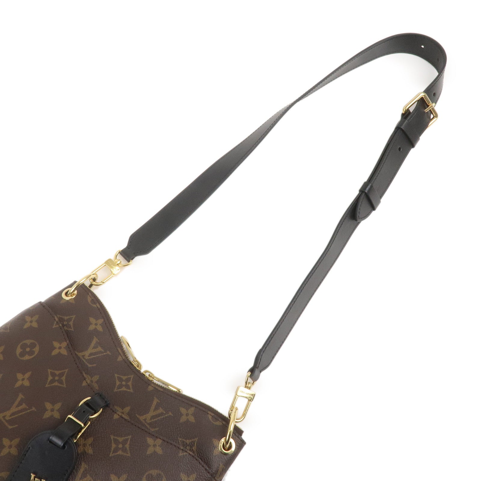 Louis Vuitton Monogram Macassar Odeon NMPM Bag Noir M45353