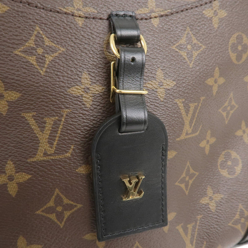 Louis Vuitton Monogram Macassar Odeon NMPM Bag Noir M45353