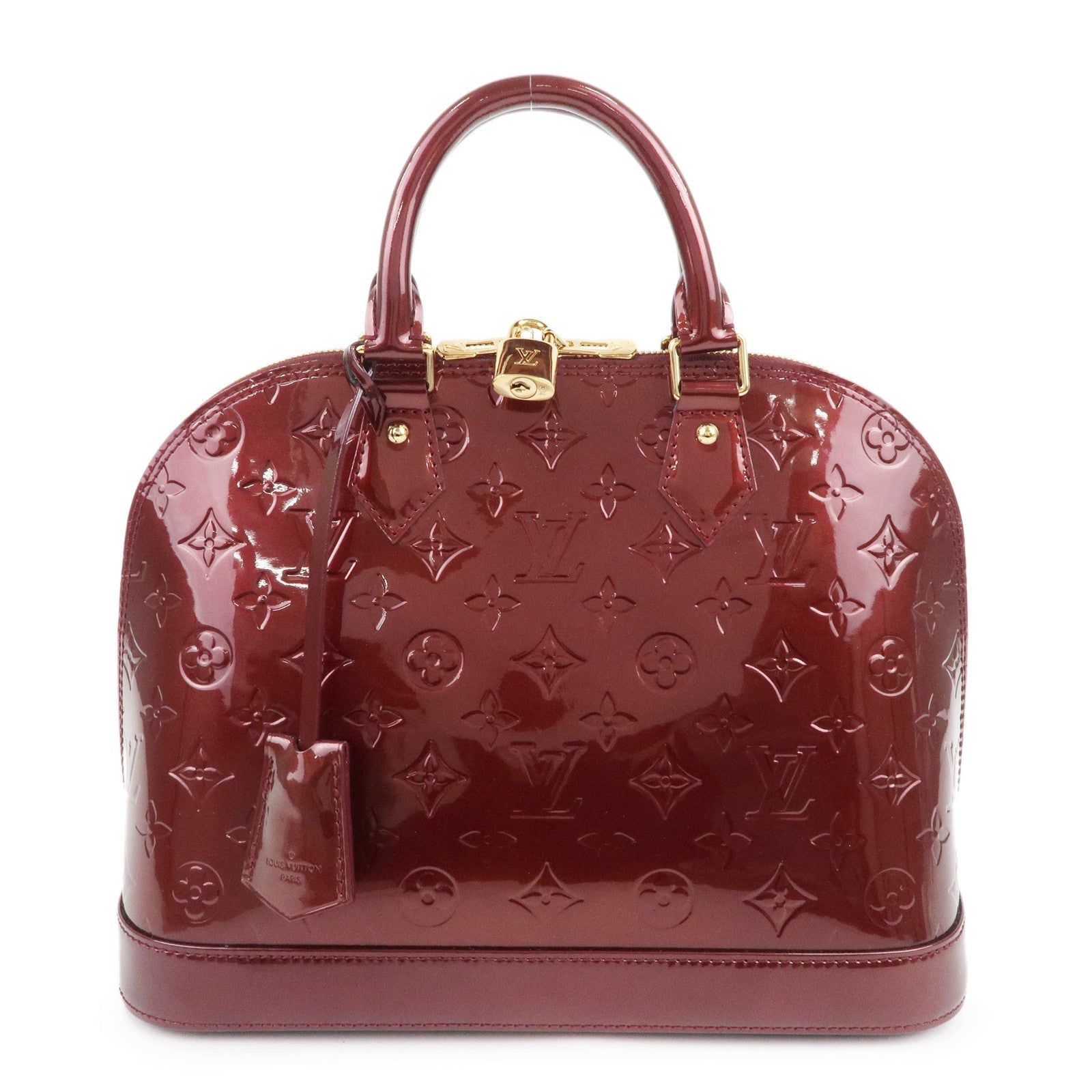 Louis Vuitton Monogram Vernis Alma PM Bag Rouge Fauviste M91691