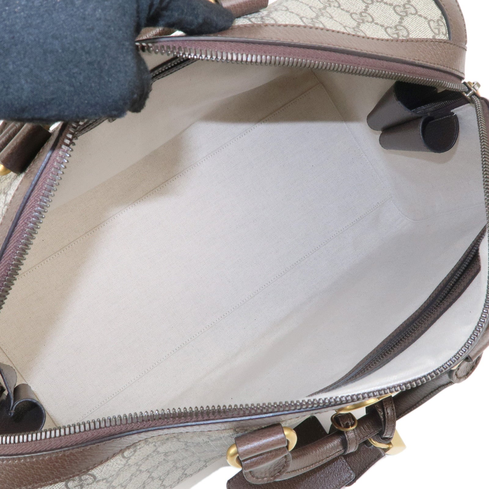 GUCCI Ophidia Sherry GG Supreme Leather 2Way Bag Beige 724642