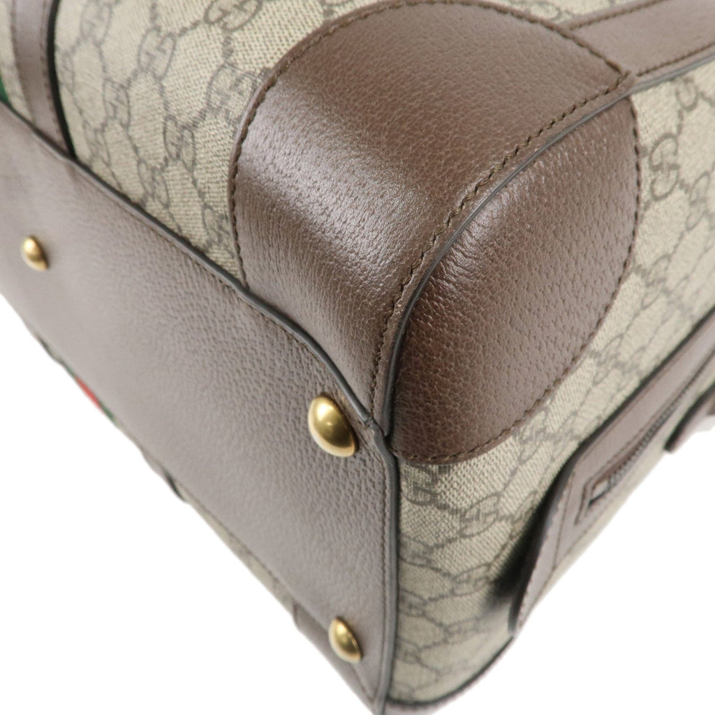 GUCCI Ophidia Sherry GG Supreme Leather 2Way Bag Beige 724642