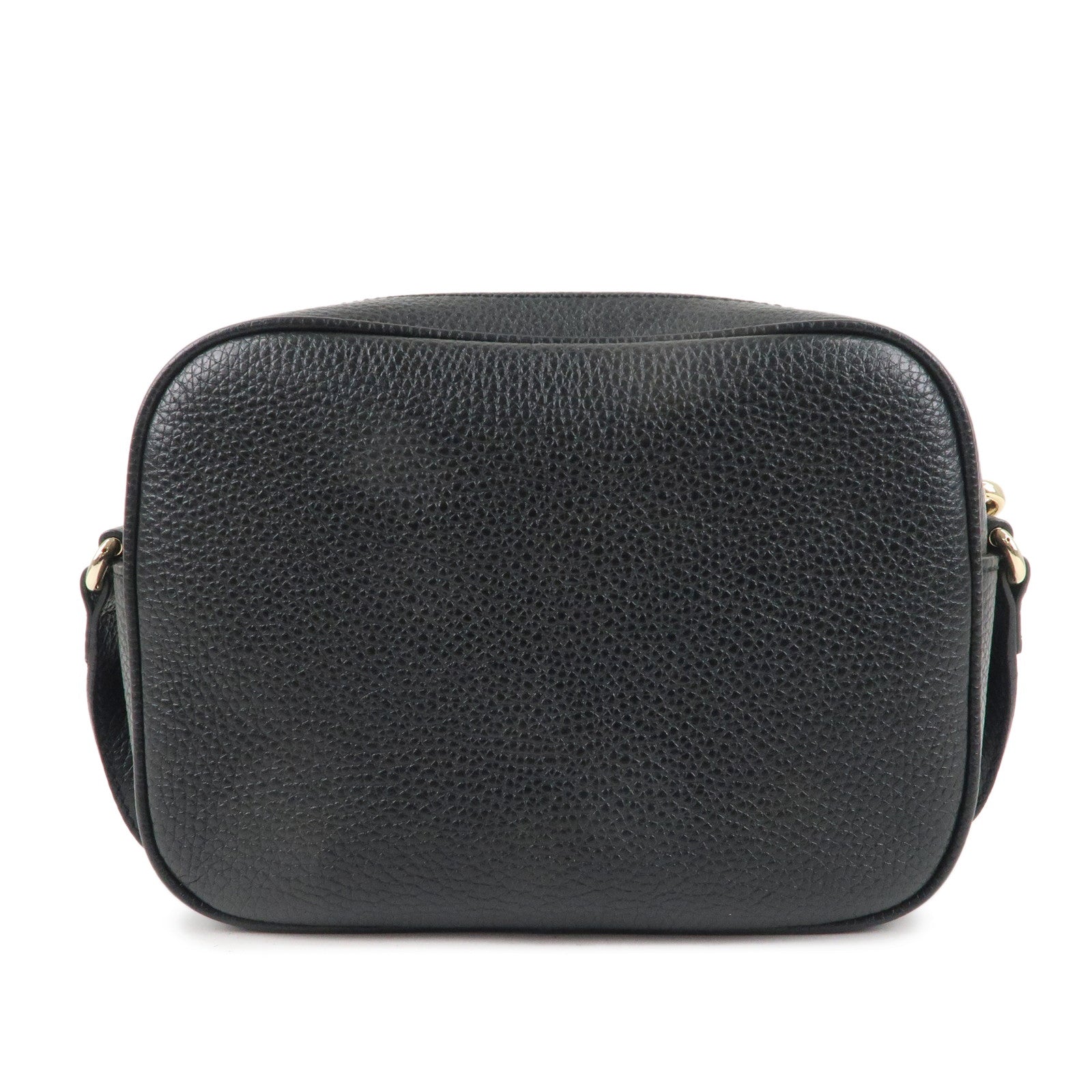 GUCCI SOHO Leather Small Disco Shoulder Bag Black 308364