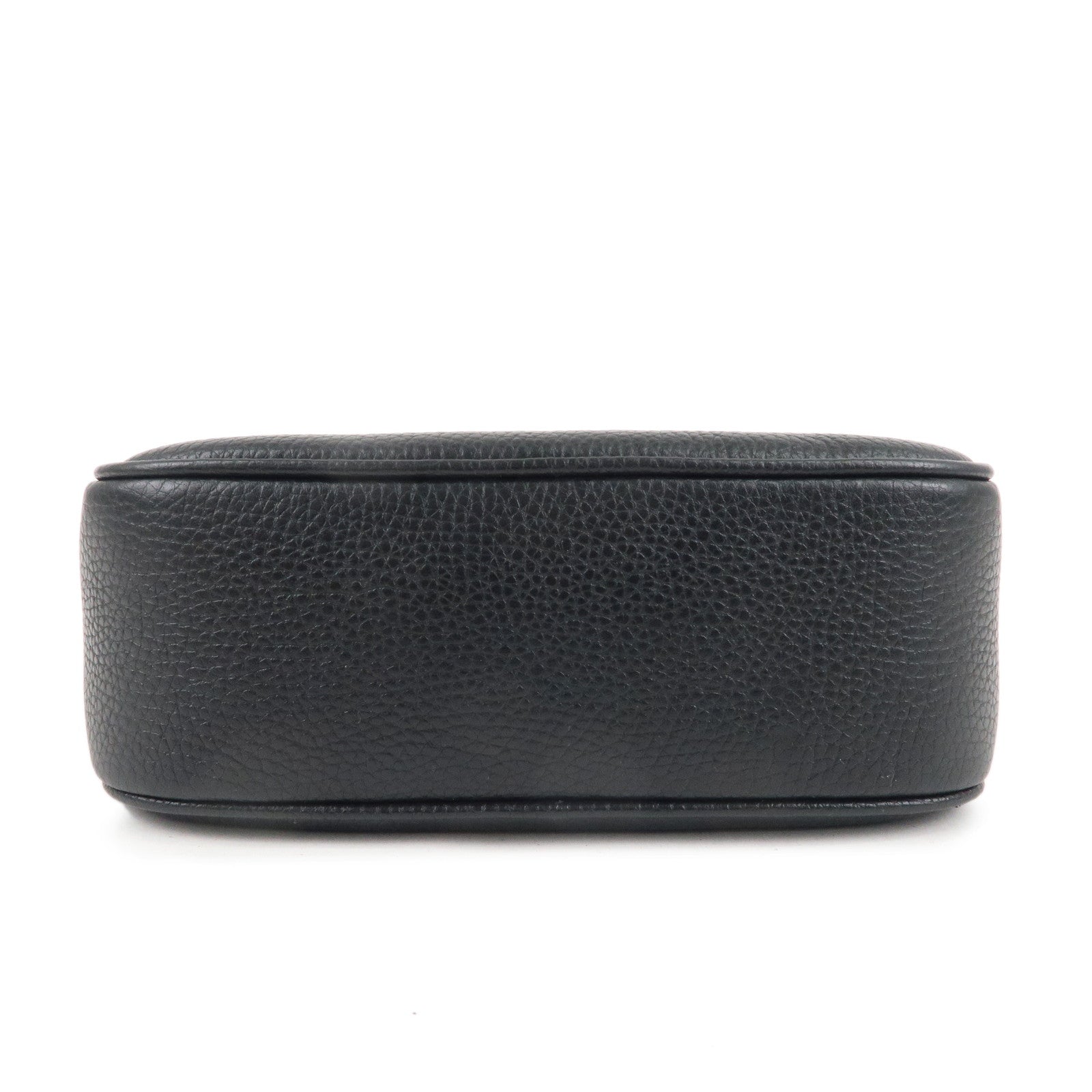 GUCCI SOHO Leather Small Disco Shoulder Bag Black 308364