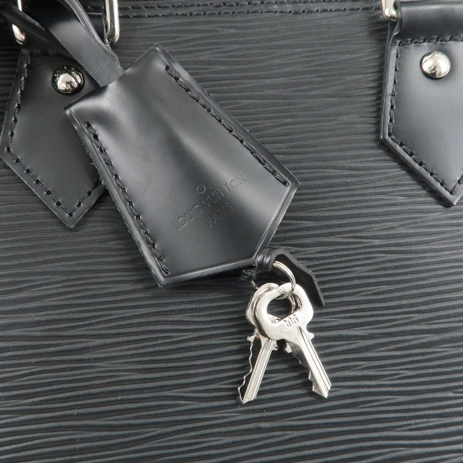 Louis Vuitton Epi Alma BB 2WAY Shoulder Bag Noir Black M40862