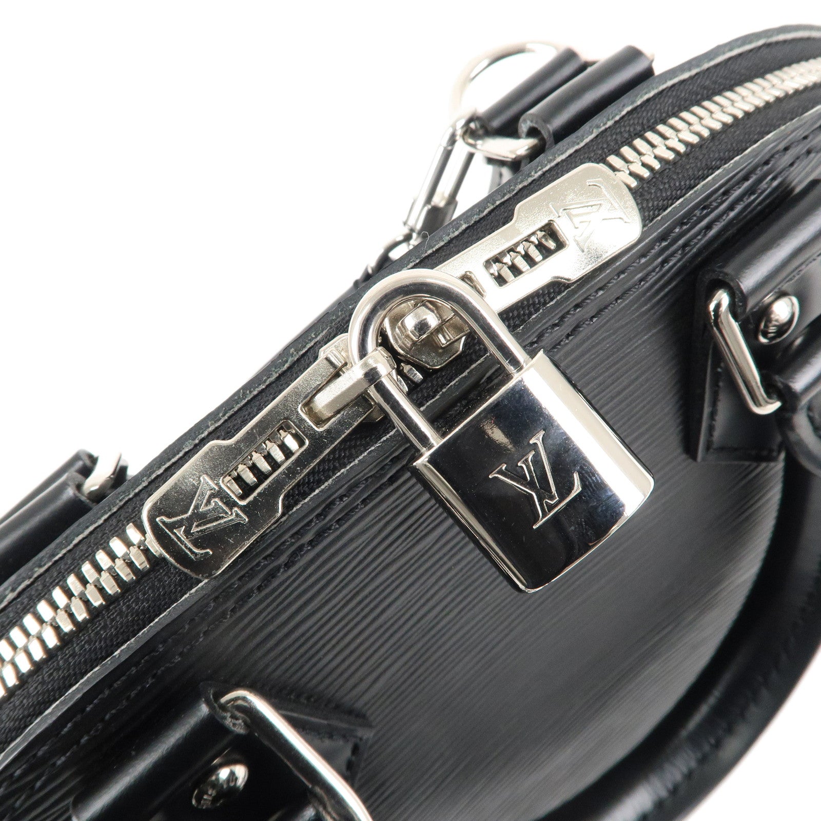 Louis Vuitton Epi Alma BB 2WAY Shoulder Bag Noir Black M40862