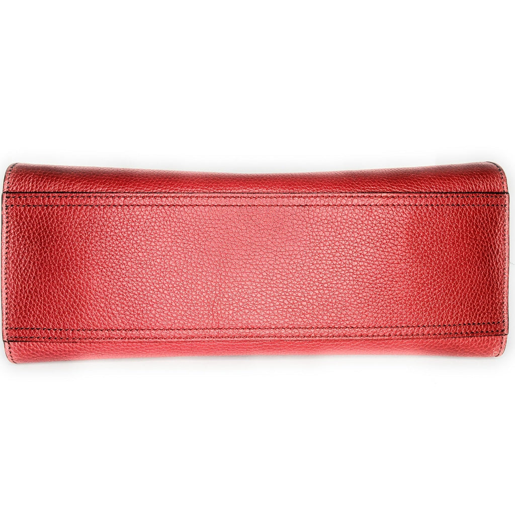 Gucci Red GG Marmont Top Handle Bag