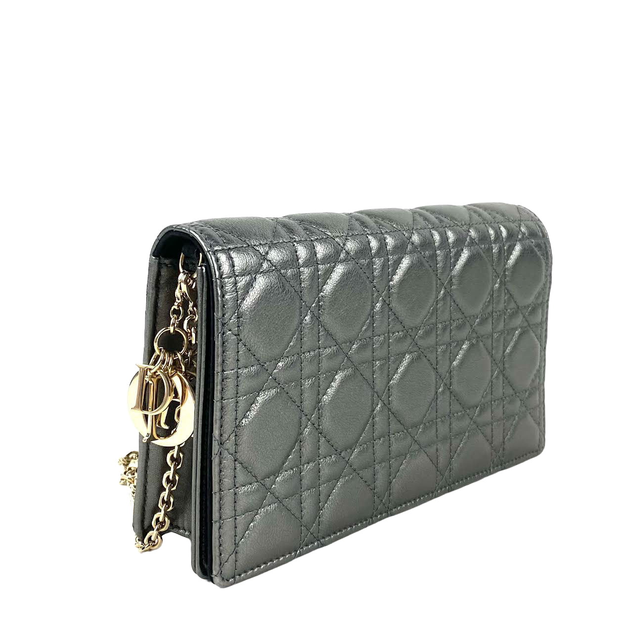 DIOR Lady Dior Cannage Clutch w/inserts