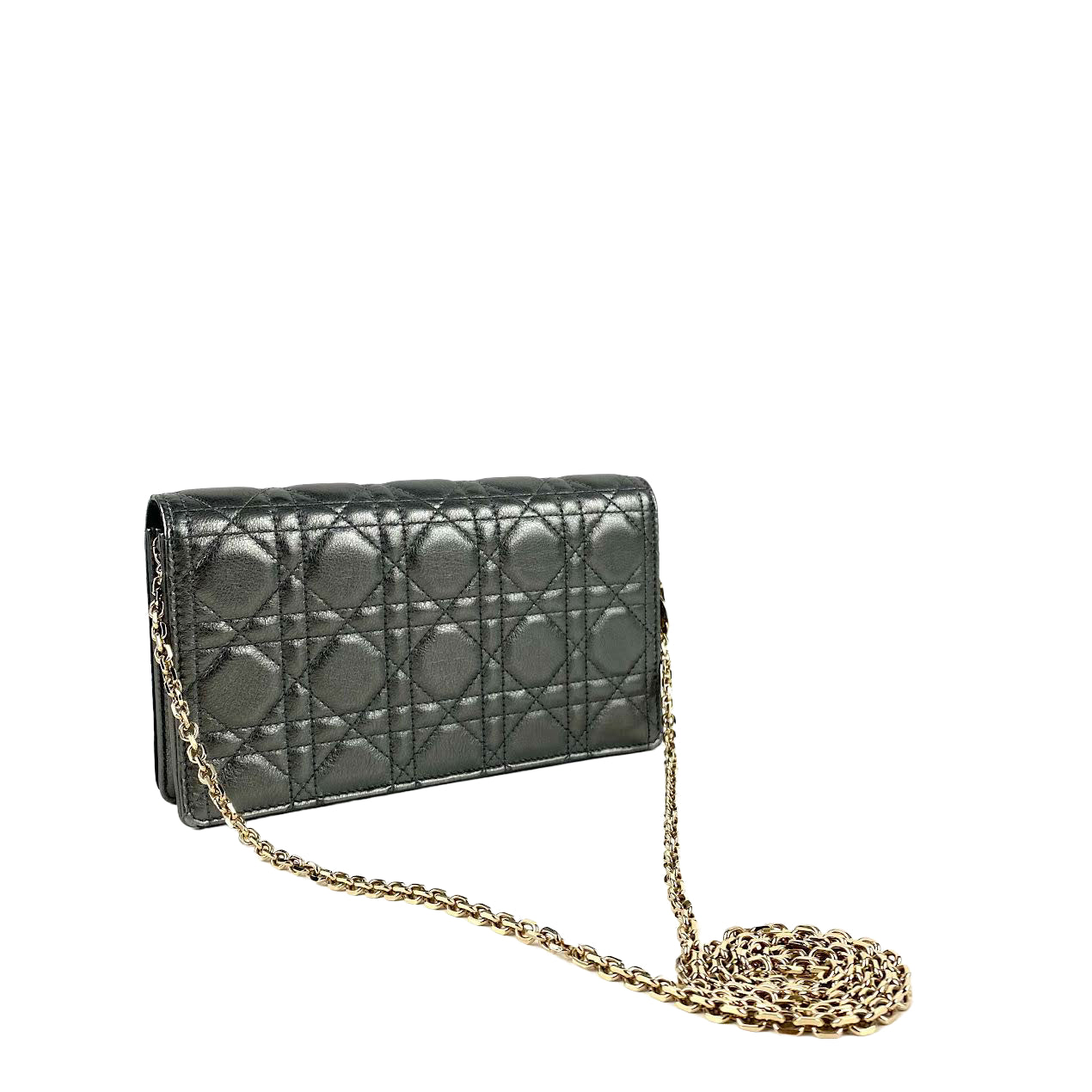 DIOR Lady Dior Cannage Clutch w/inserts