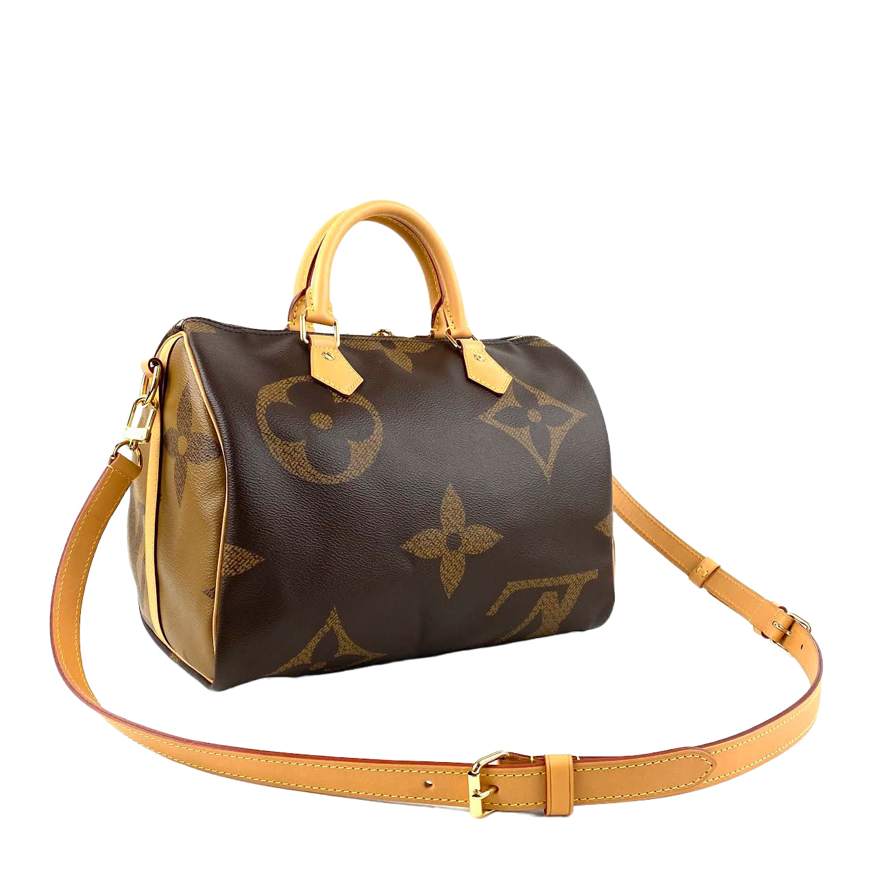 LOUIS VUITTON Speedy 30 Bandoliere Giant Monogram