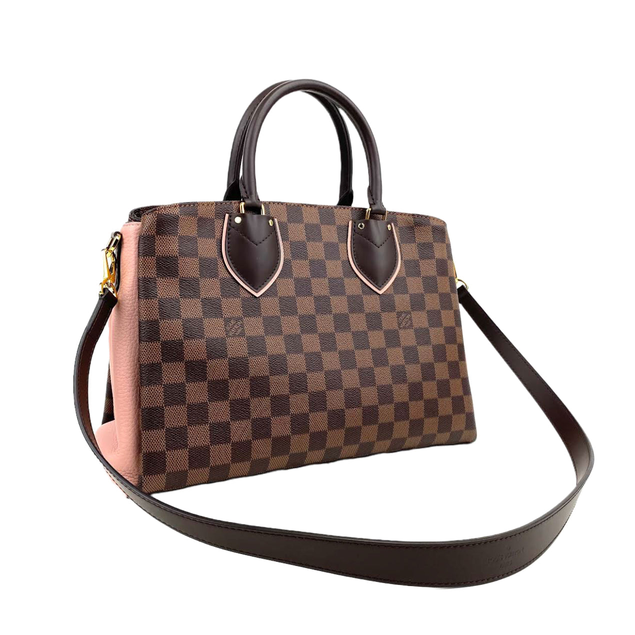 LOUIS VUITTON Normandy Bag Ebene w/Pink