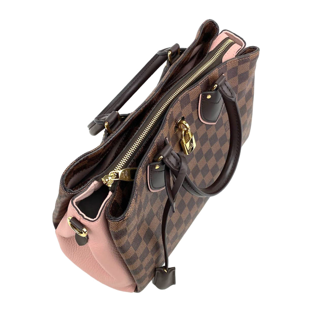 LOUIS VUITTON Normandy Bag Ebene w/Pink