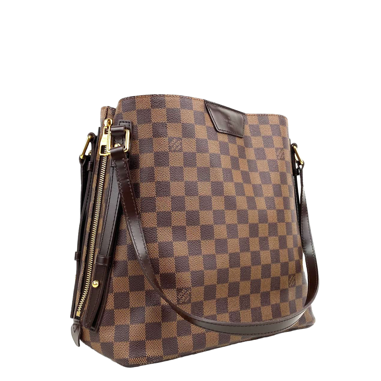LOUIS VUITTON Cabas Rivington Damier Ebene Canvas Tote