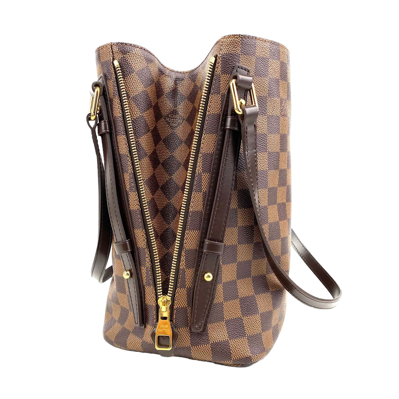 LOUIS VUITTON Cabas Rivington Damier Ebene Canvas Tote
