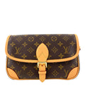 LOUIS VUITTON Diane Monogram Fuchsia w/Leather & Canvas Strap