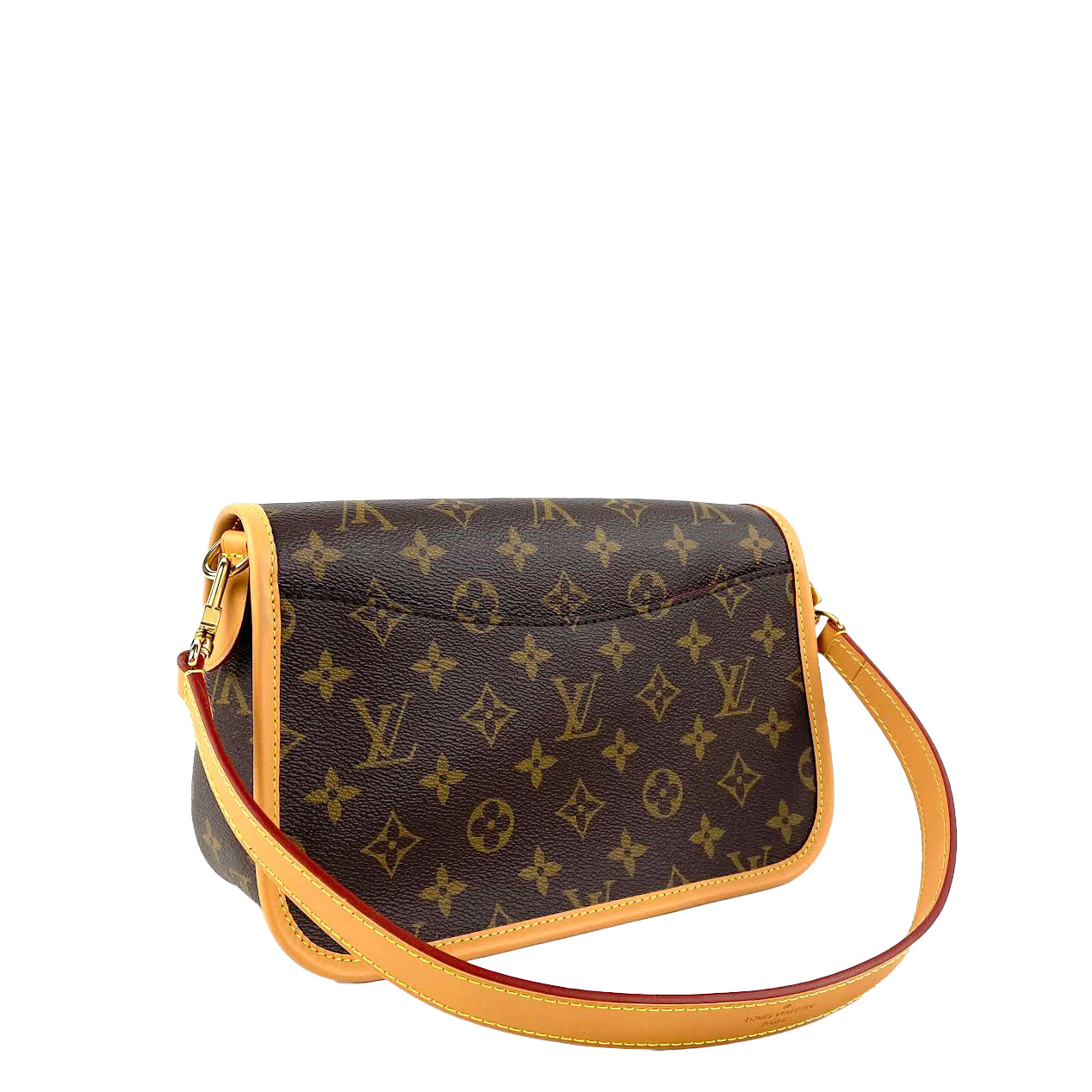 LOUIS VUITTON Diane Monogram Fuchsia w/Leather & Canvas Strap