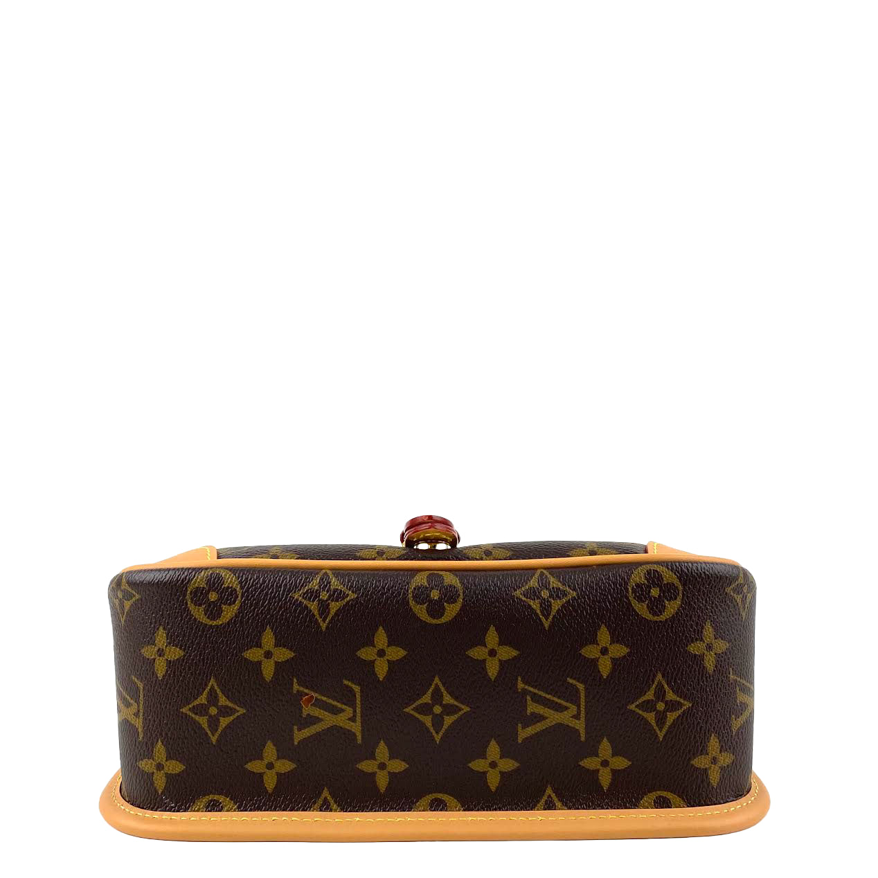 LOUIS VUITTON Diane Monogram Fuchsia w/Leather & Canvas Strap
