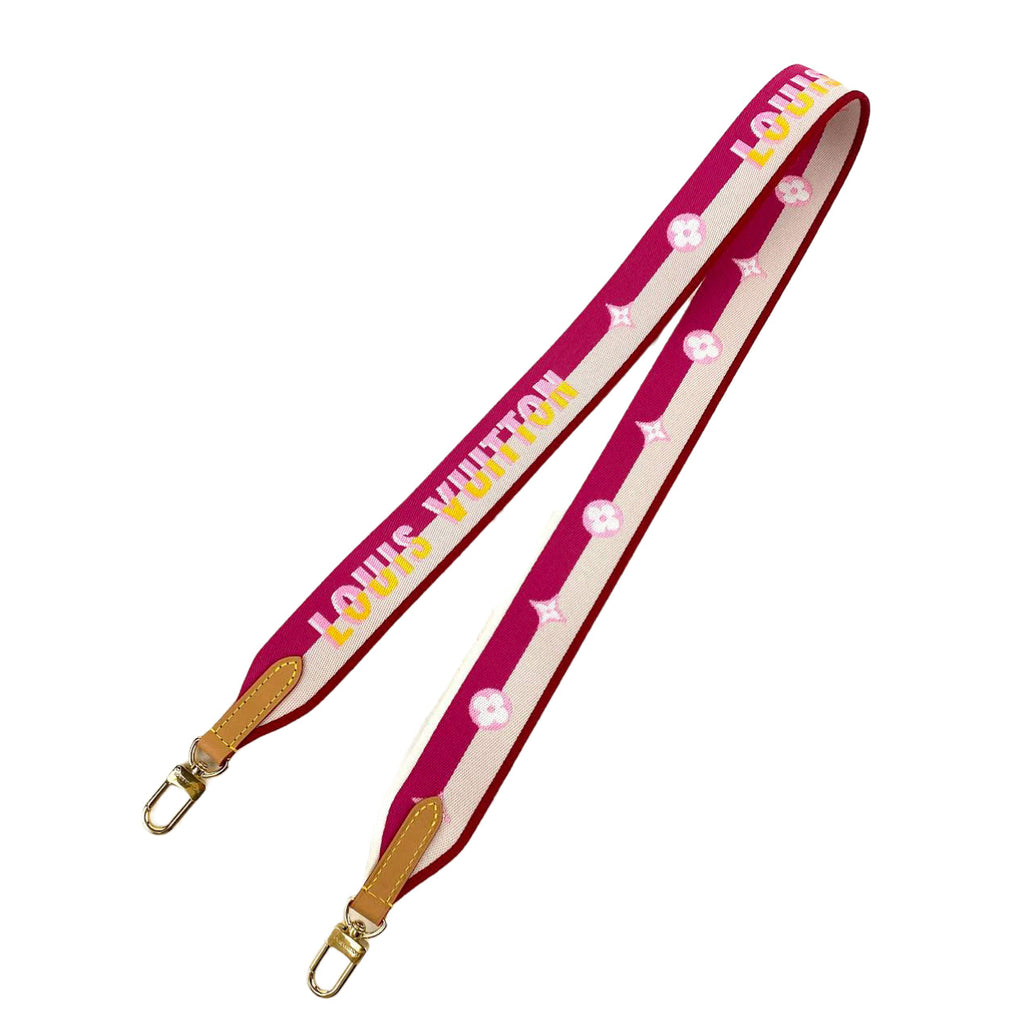 LOUIS VUITTON Diane Monogram Fuchsia w/Leather & Canvas Strap