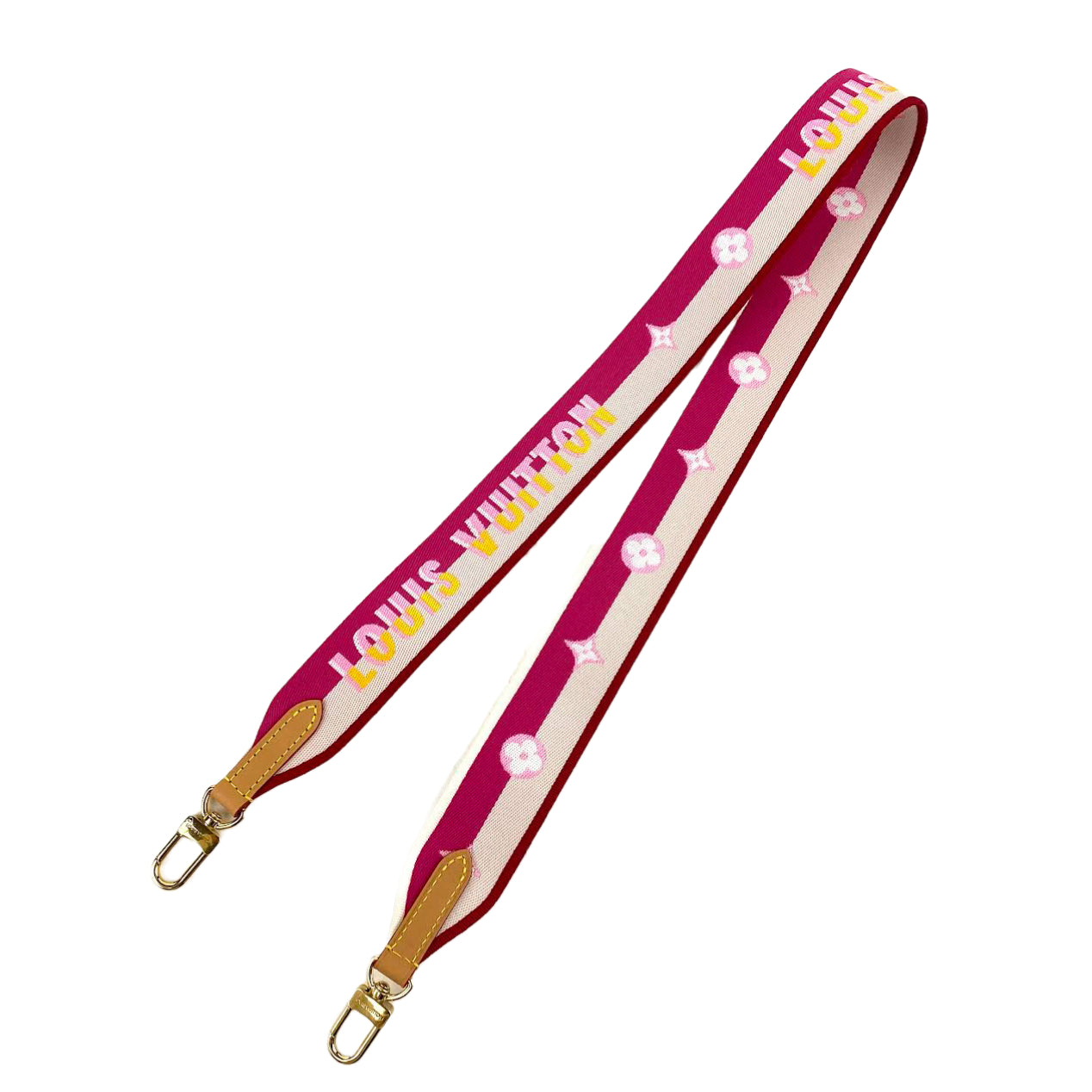 LOUIS VUITTON Diane Monogram Fuchsia w/Leather & Canvas Strap