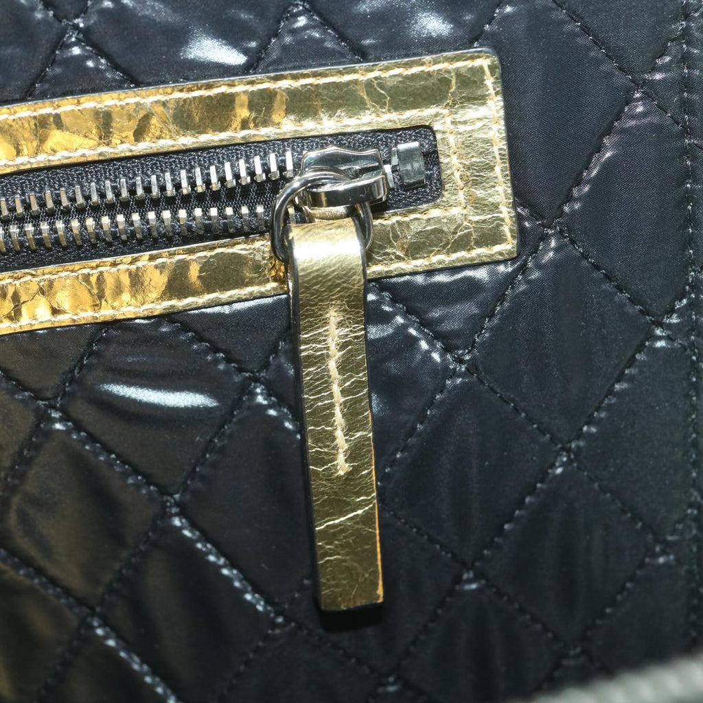 CHANEL Clutch Bag Metallic Leather Gold A82164 CC  38172