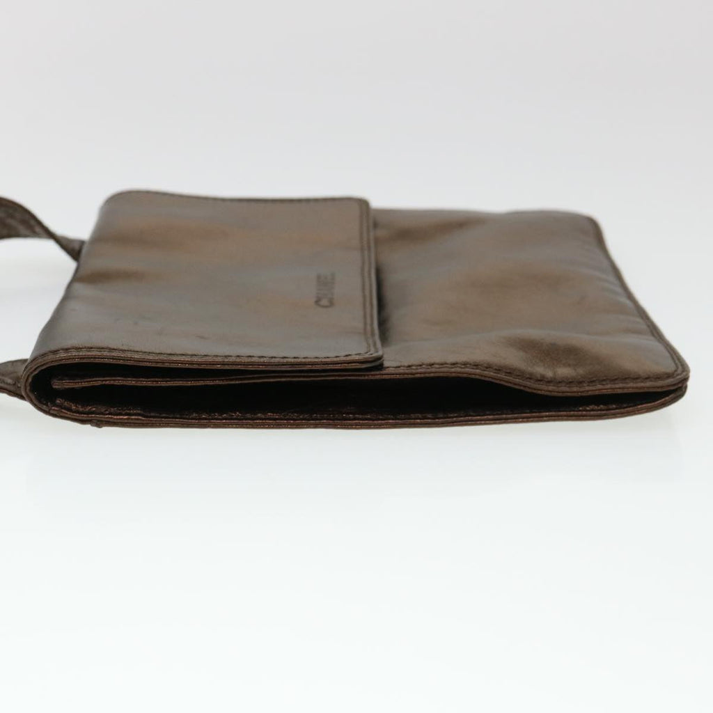 CHANEL Shoulder Bag Lamb Skin Brown CC  38438
