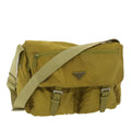 PRADA Shoulder Bag Nylon Yellow  38487