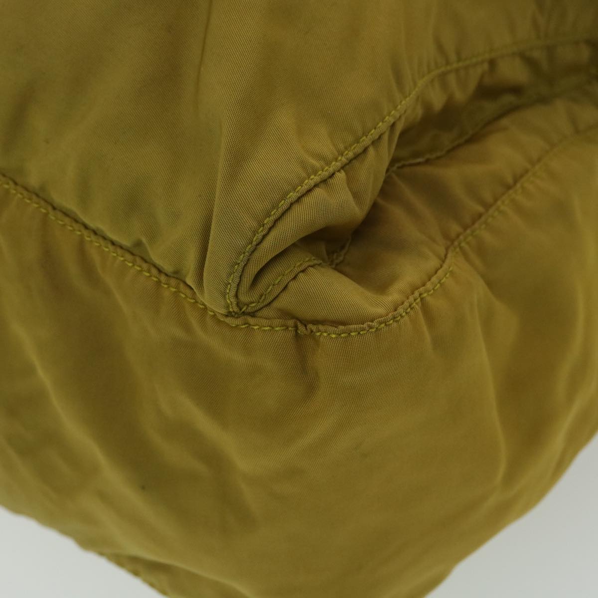 PRADA Shoulder Bag Nylon Yellow  38487