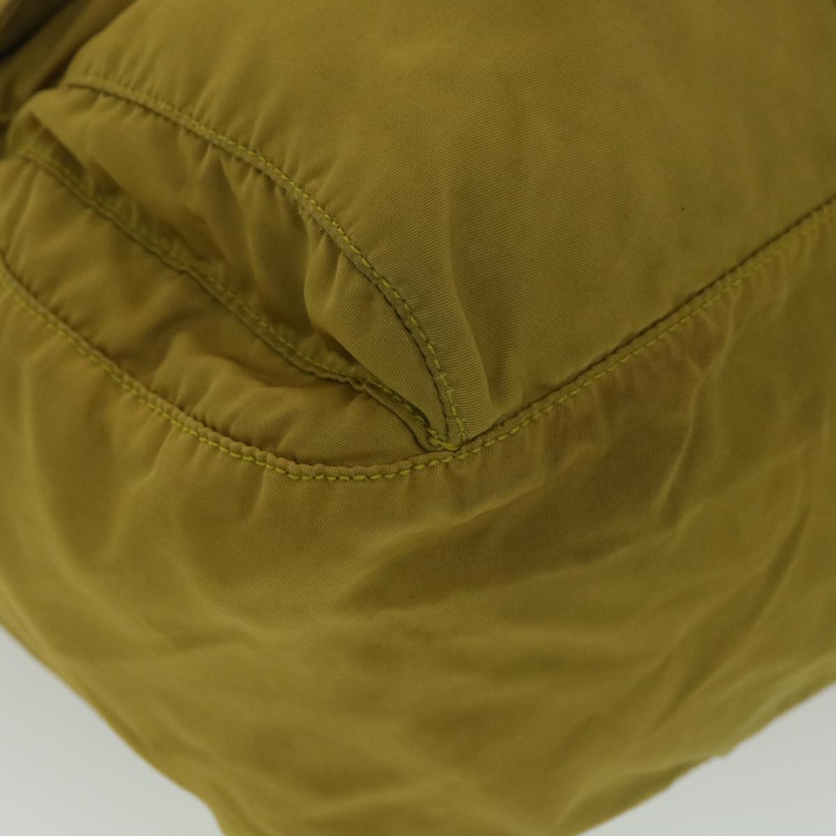 PRADA Shoulder Bag Nylon Yellow  38487