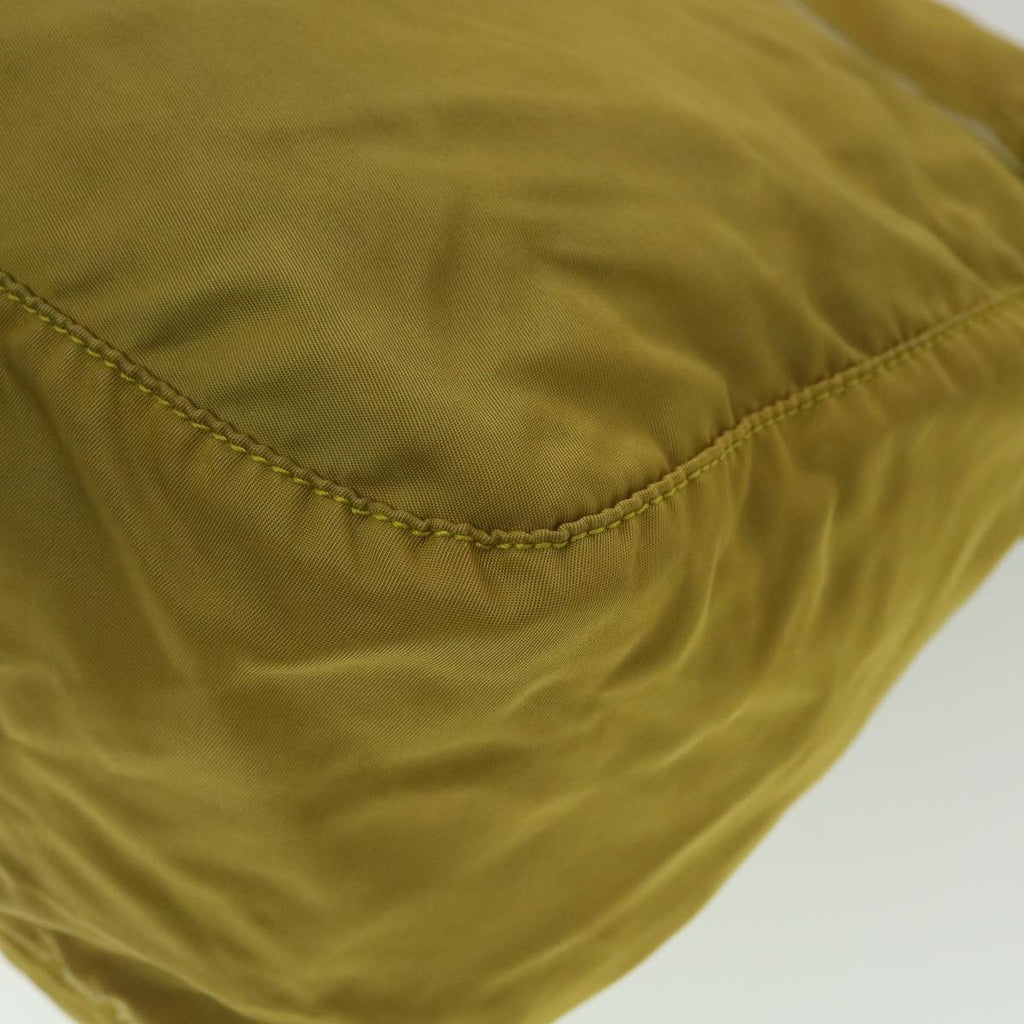 PRADA Shoulder Bag Nylon Yellow  38487