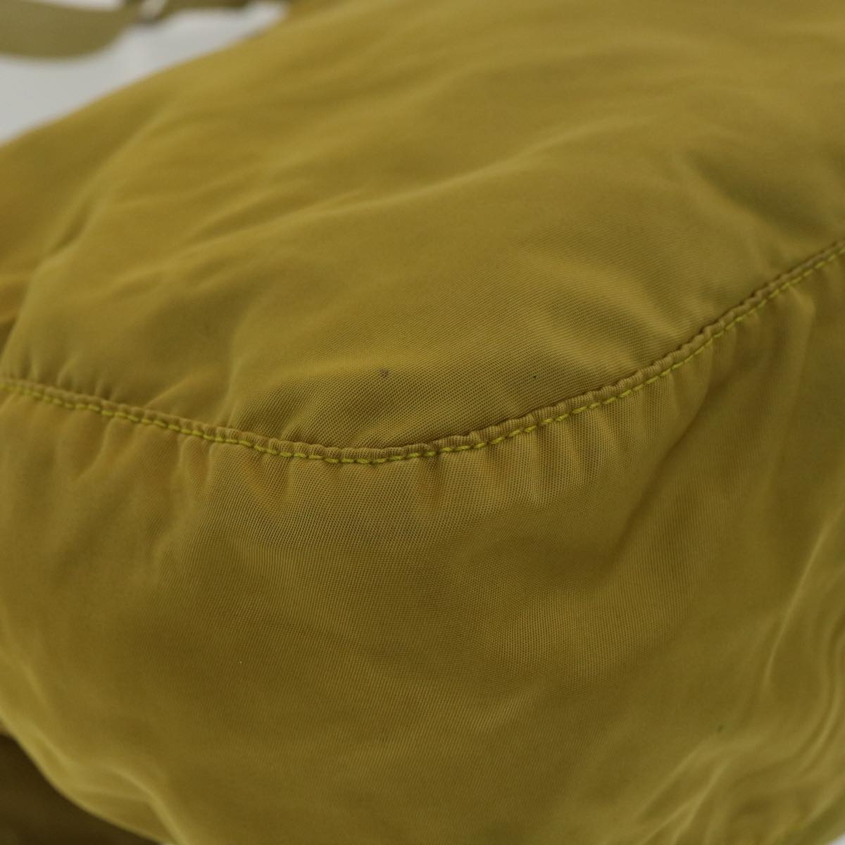 PRADA Shoulder Bag Nylon Yellow  38487