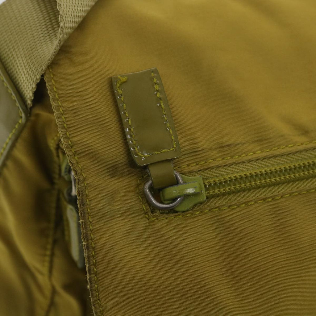 PRADA Shoulder Bag Nylon Yellow  38487