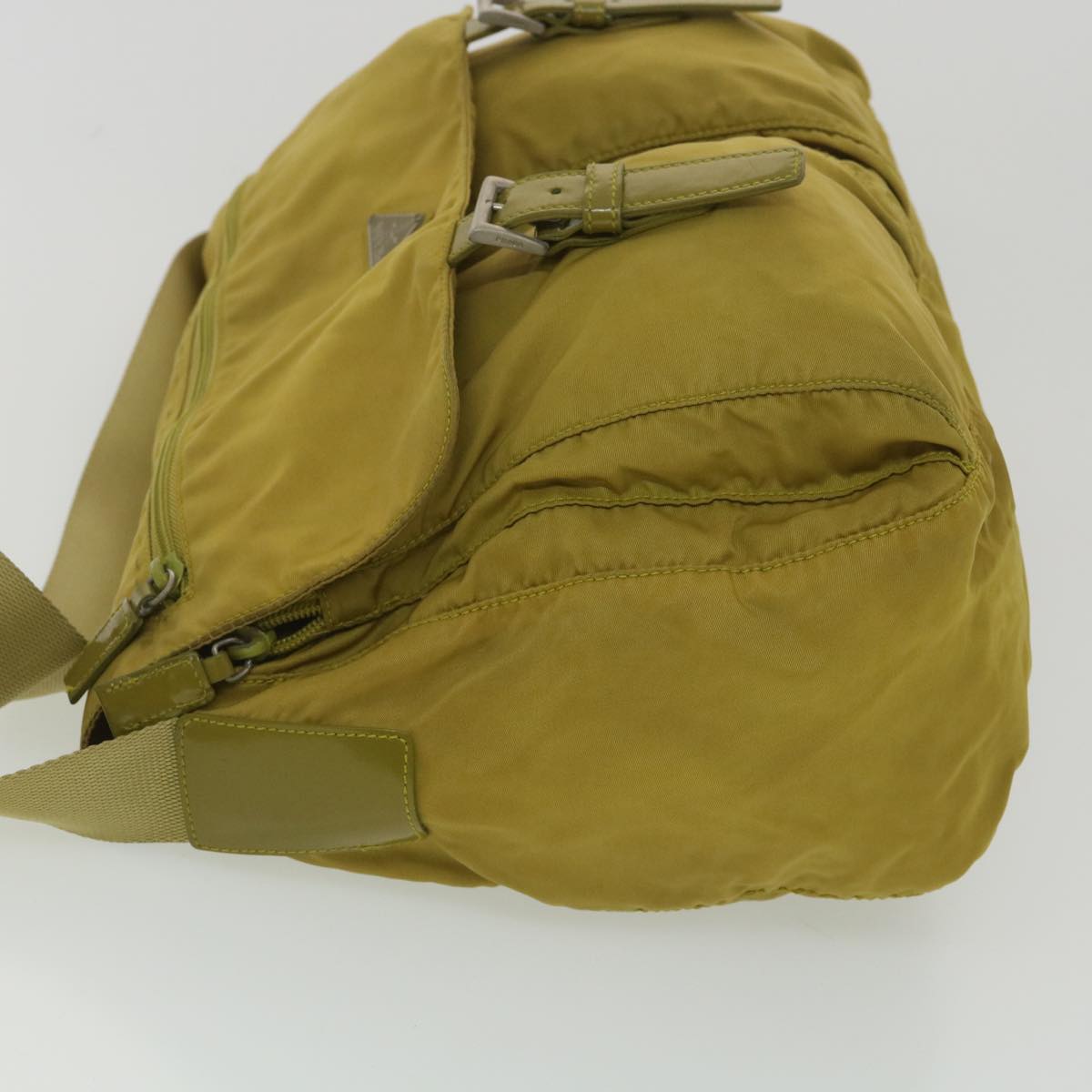 PRADA Shoulder Bag Nylon Yellow  38487