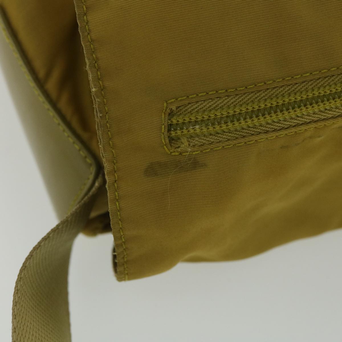 PRADA Shoulder Bag Nylon Yellow  38487