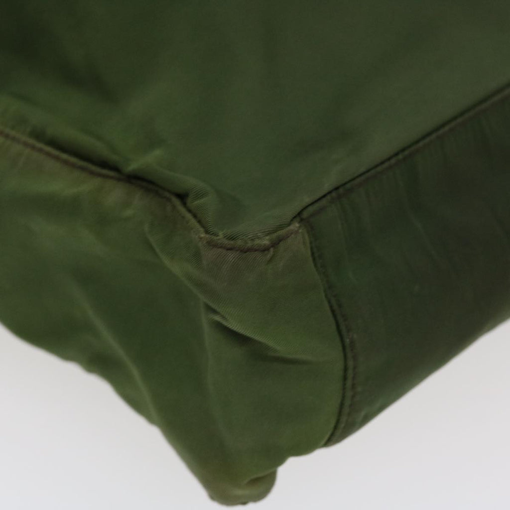 PRADA Hand Bag Nylon Green  38494