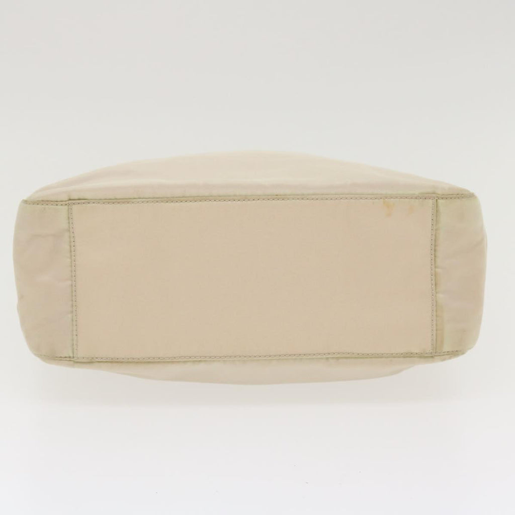 PRADA Hand Bag Nylon Cream  38509