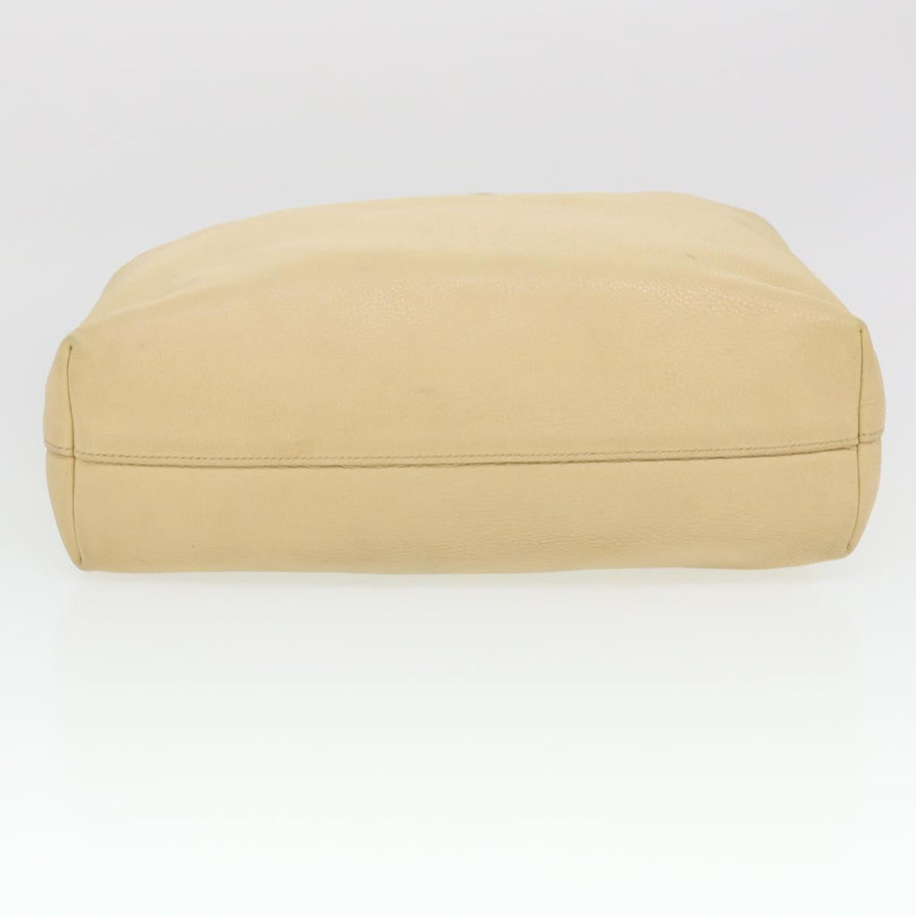 PRADA Hand Bag Leather 2way Beige  38909