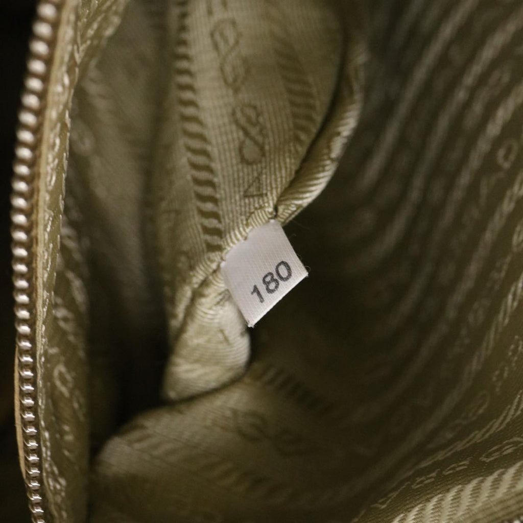 PRADA Hand Bag Leather 2way Beige  38909