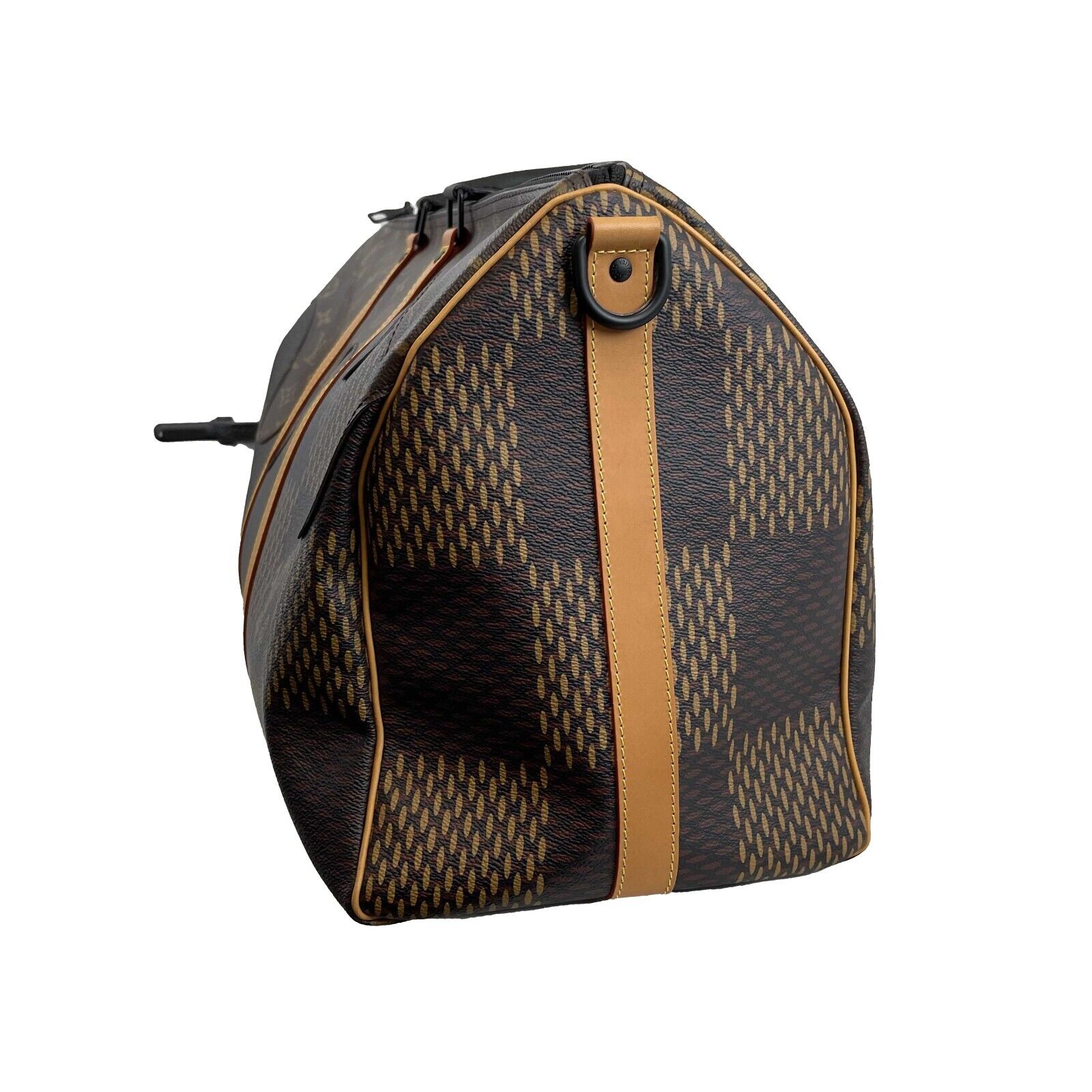 LOUIS VUITTON NEW LV x NIGO Virgil Abloh Keepall Bandouliere 50 Brown Bag