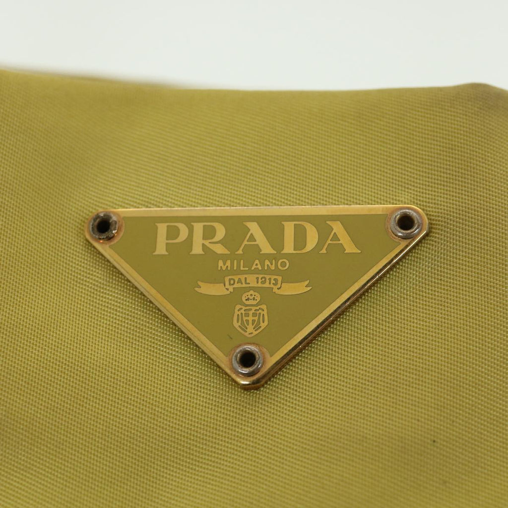 PRADA Shoulder Bag Nylon Yellow  39147