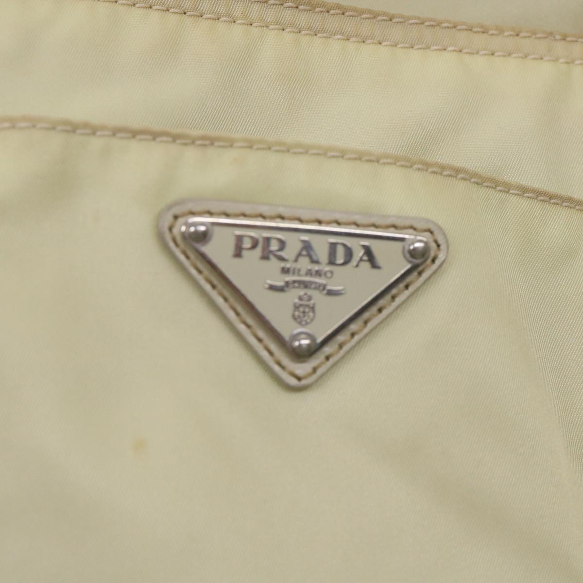 PRADA Tote Bag Nylon White  39689