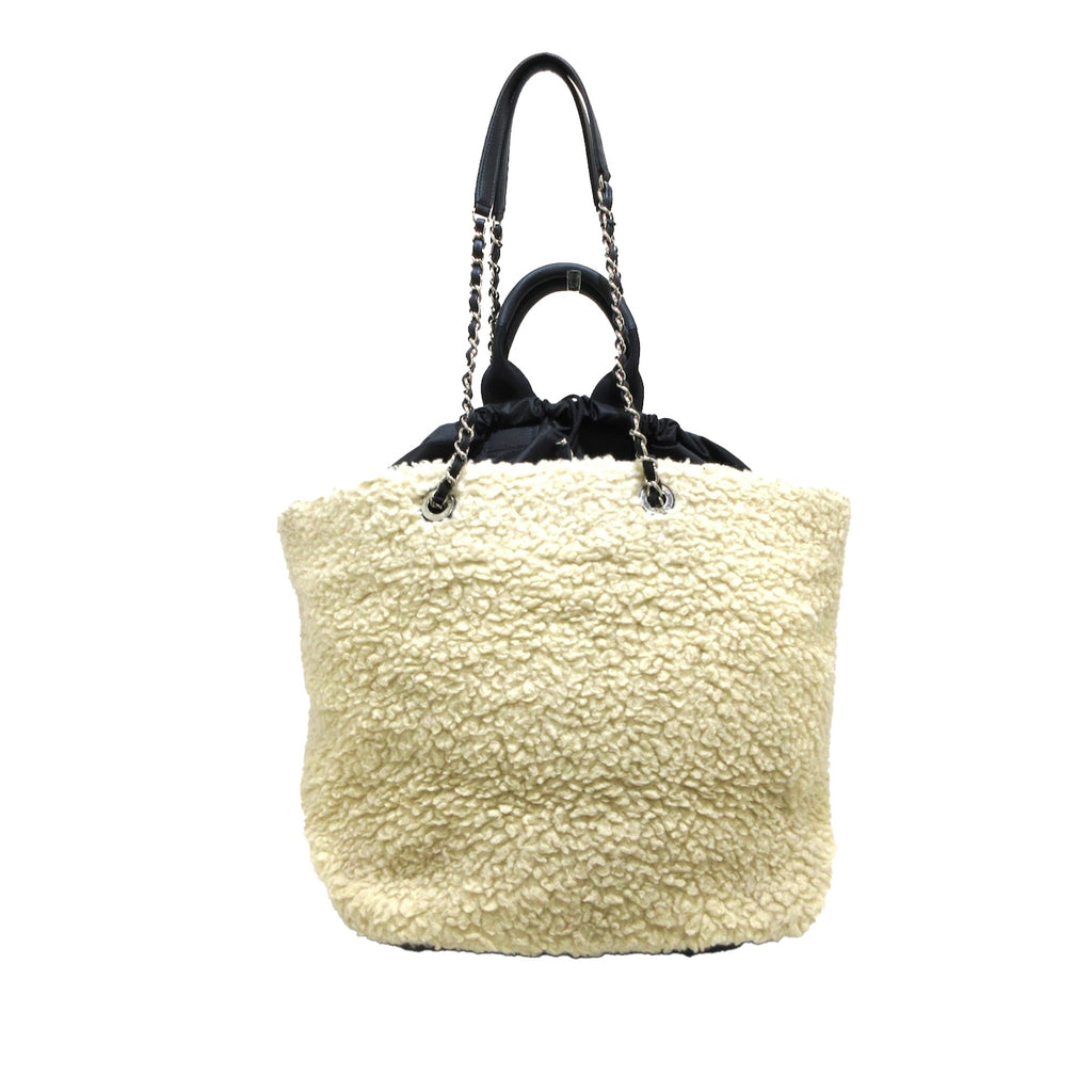 CHANEL Large Coco Neige Shopping Tote Satchel