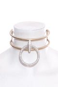 Chanel 2016 Shanghai Collection Gold & Crytsal Knocker Necklace