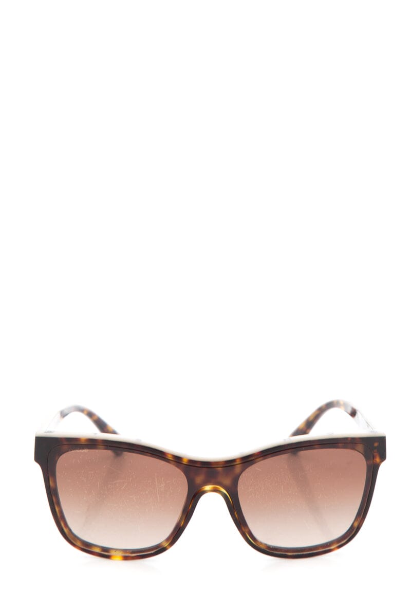Chanel Brown Square Sunglasses