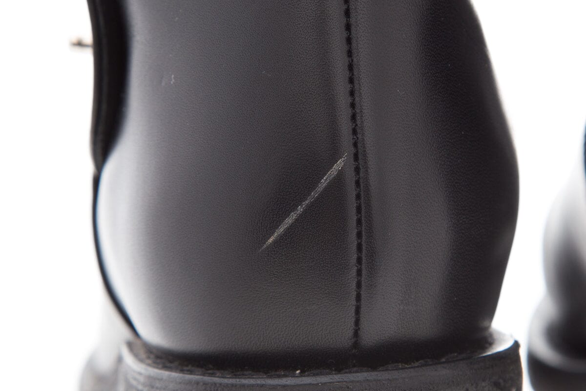 Chanel Black Knee High Riding Boots SZ 38.5