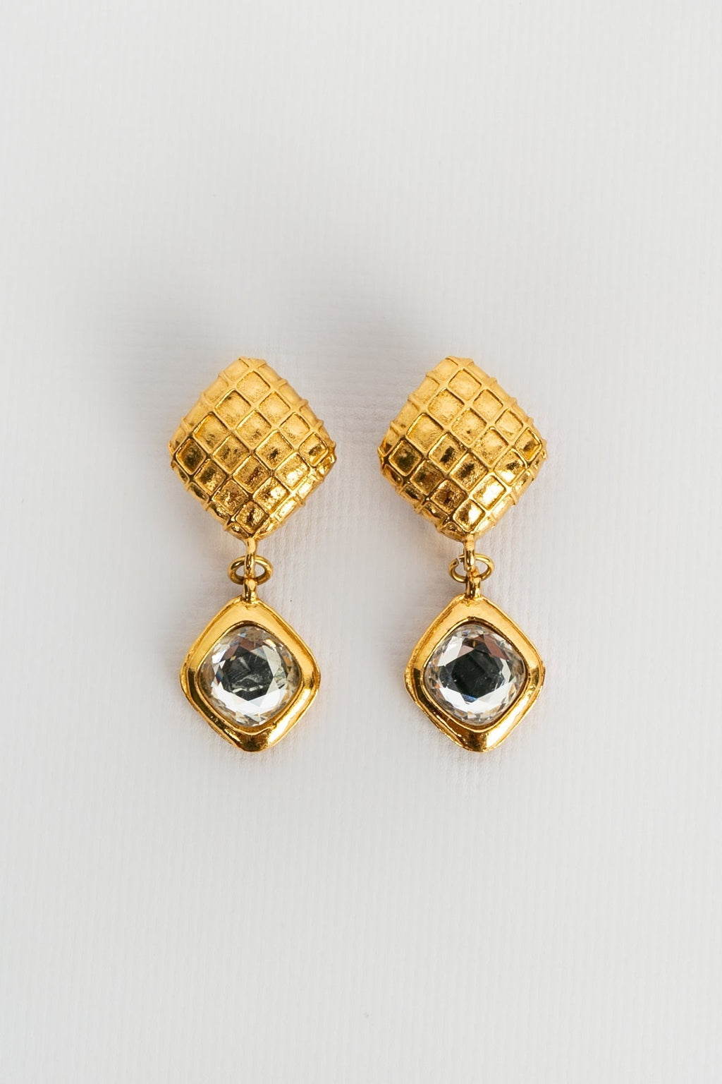Parure perl��e et strass��e Chanel
