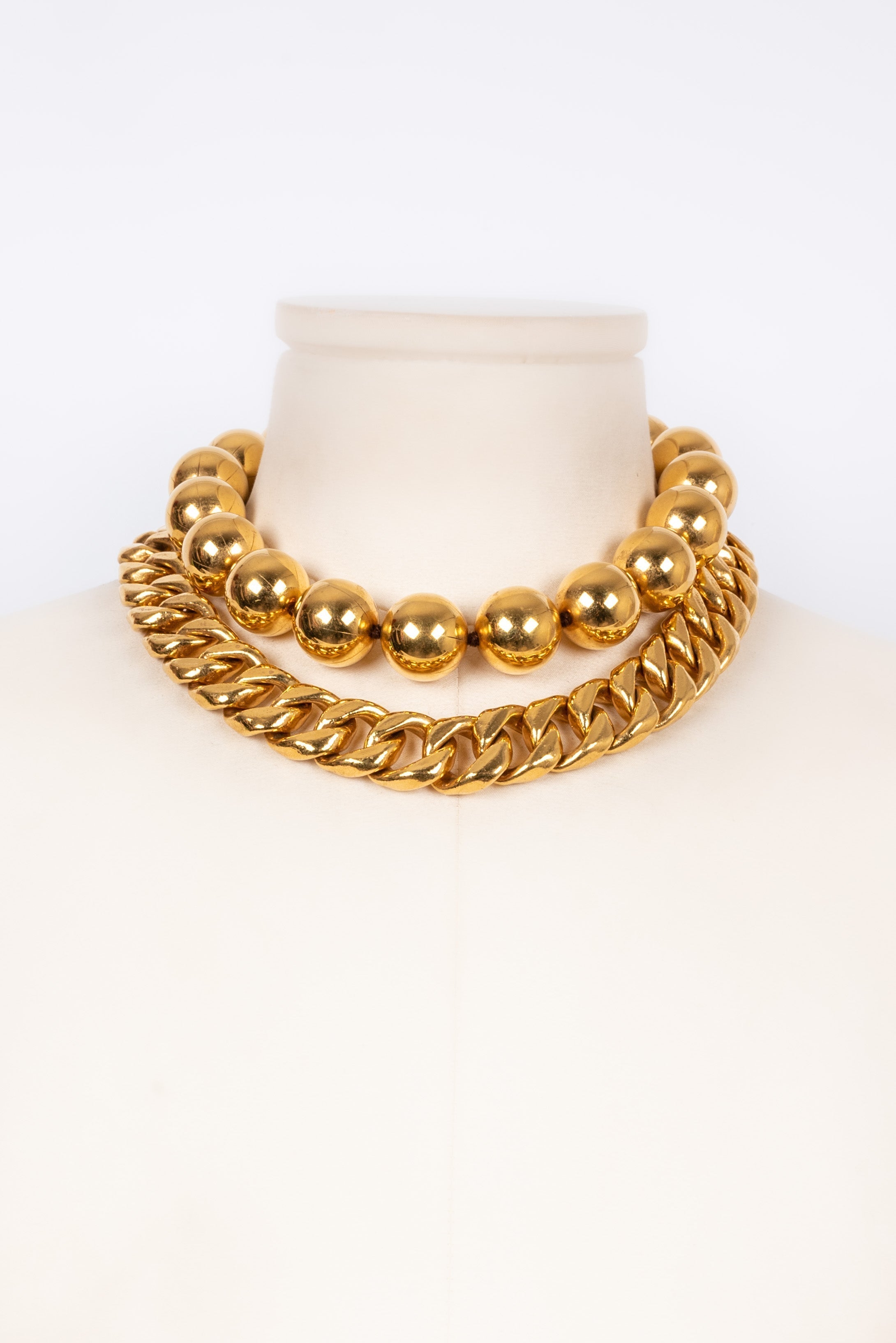 Collier dor�� Chanel 1990s