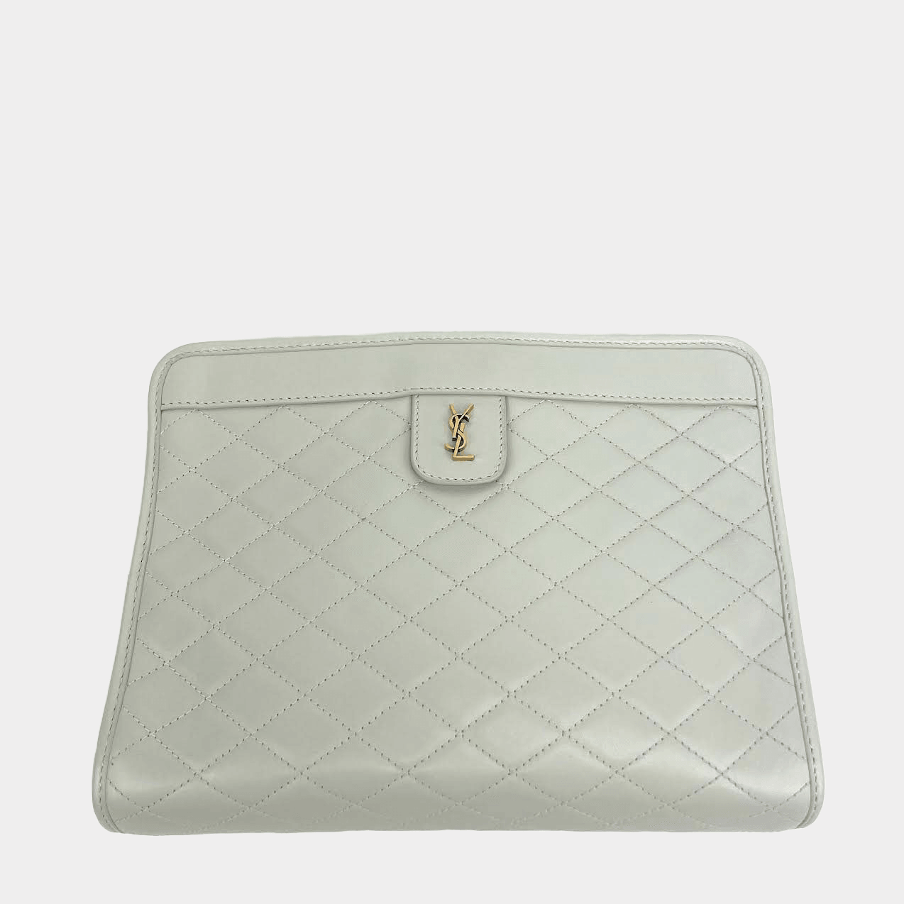 SAINT LAURENT Victorie Baby Clutch w/Chain