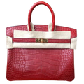 Hermes Birkin 30cm rouge H alligator mat matte gold hardware (SPECIAL)