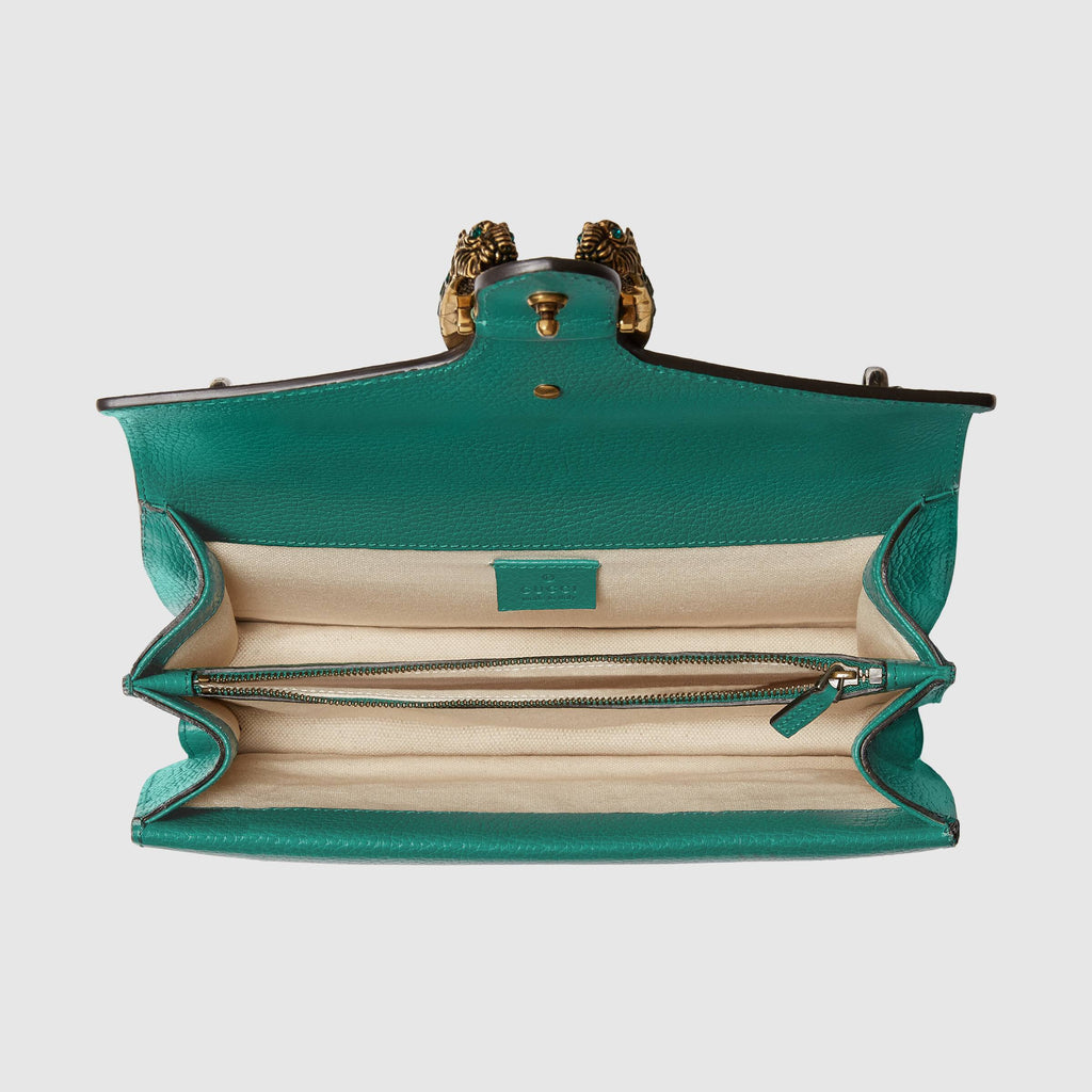 Gucci Dionysus Small Shoulder Bag Green Leather