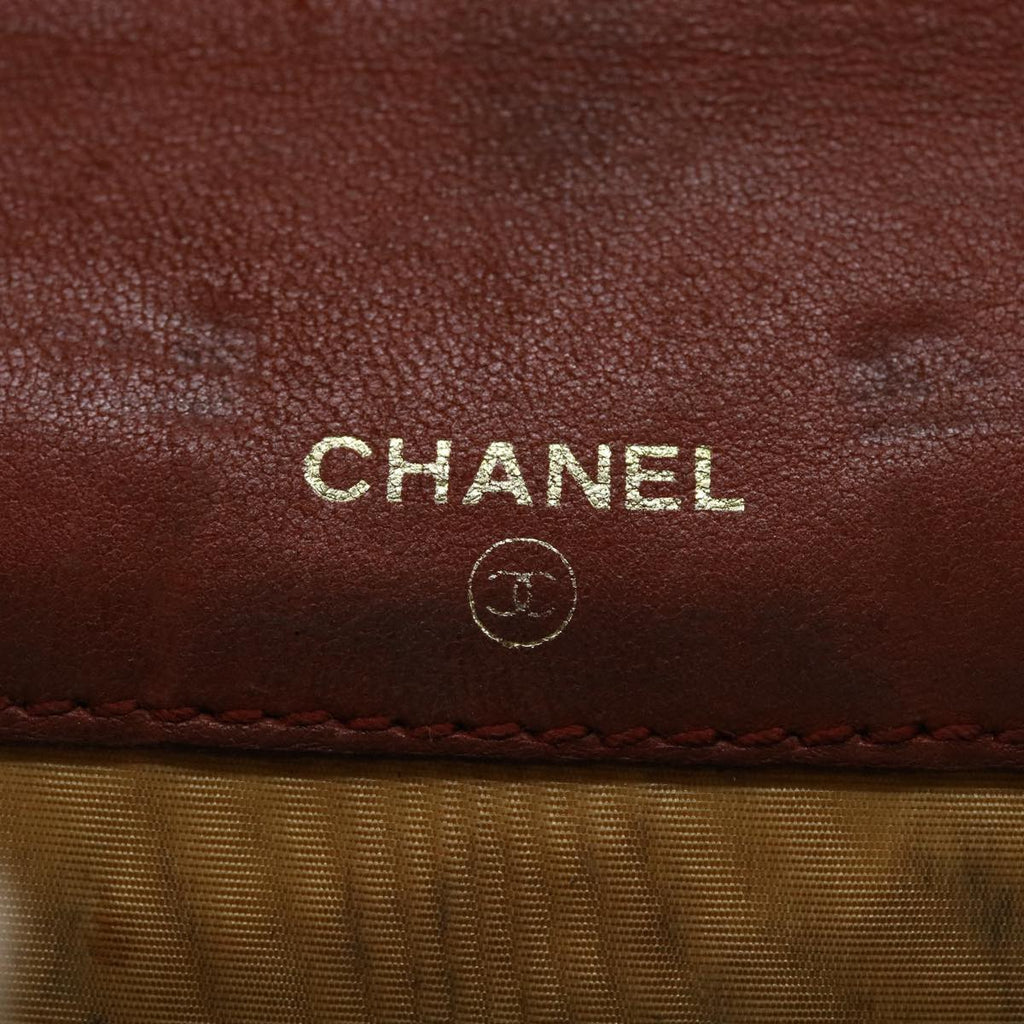 CHANEL Coin Purse Caviar Skin Red CC  40052